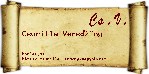 Csurilla Versény névjegykártya