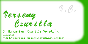 verseny csurilla business card